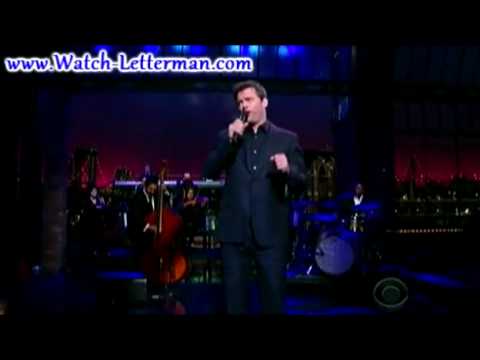 Harry Connick on Letterman show - September 30, 2009