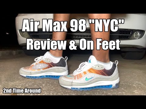 air max 98 nyc on feet