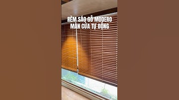 Rèm sáo gỗ Modero nhập khẩu - Màn cửa tự động trong công trình Nhà Thông Minh 8matter by HANTECH