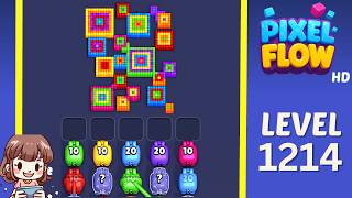 Pixel Flow Level 1214 Solution Walkthrough