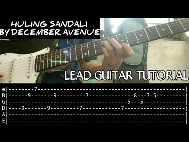 Huling Sandali by December Avenue Lead Guitar Tutorial