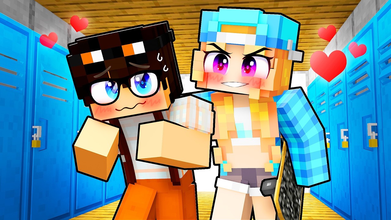 Virei NAMORADO da VALENTONA no Minecraft!