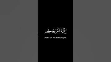 والله أخرجكم من بطون أمهاتكم|سورة النحل آيه ٧٨ ياسر الدوسري #quran #قران_كريم #ياسر_الدوسري