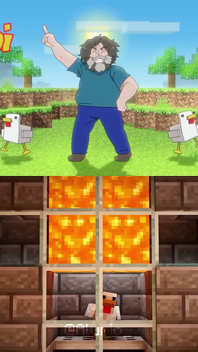 Which one is better? Steve's Lava Chicken Anime 3D vs 2D  (FASH Animation) @fash