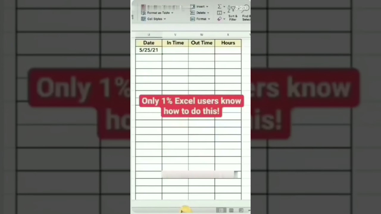 Only 1% Excel user's know how to do this 