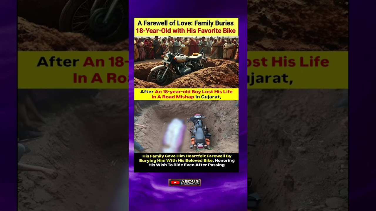 Buried with His Bike: A Rider’s Last Wish 💔