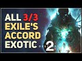 All Exile's Accord Exotic Mystery Puzzles Destiny 2