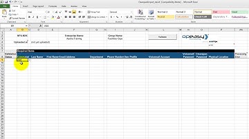Basic OpEasy User Training V3.3 - Module 4 (Import Mode, Adding Clearspan Users via Spreadsheet)