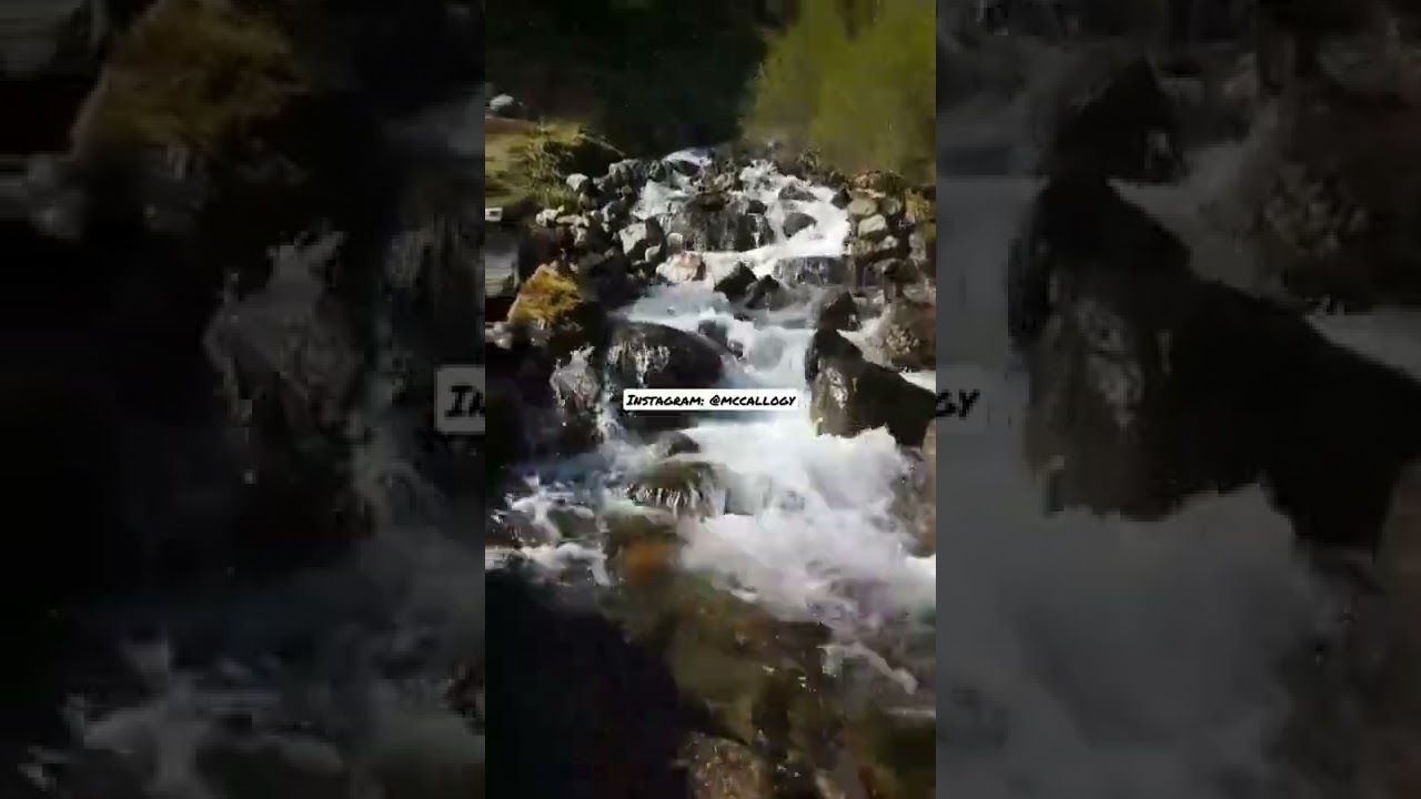 Sound of water after hitting stones 🥋