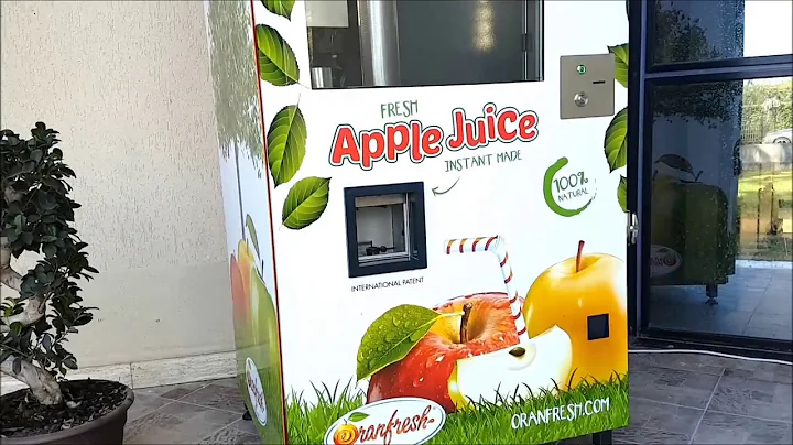 ORANFRESH - OR APPLE JUICE VENDING MACHINE ( PATENTED) VIDEO