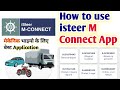 Isteer m connect app use  how to use isteer m connect app  bike service app m connect app