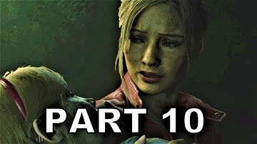 RESIDENT EVIL 2 REMAKE Walkthrough Part 10 - Infected (RE2 Claire Story)