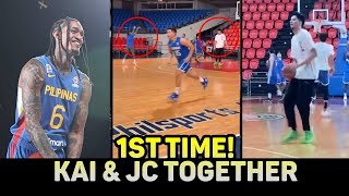 1st REAL PRACTICE! KAI SOTTO AND JORDAN CLARKSON TOGETHER IN GILAS JERSEY! LATEST UPDATE