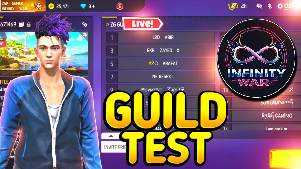 GUILD TEST FREE FIRE BANGLADESH SERVER LIVE 🎥 FF LIVE NEPAL, FF BD  LIVE