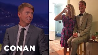 Jack McBrayer Looks Like A Ventriloquist Dummy | CONAN on TBS