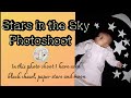 Stars in the sky best theme photoshoot ideas in home | New born baby photoshoot ideas