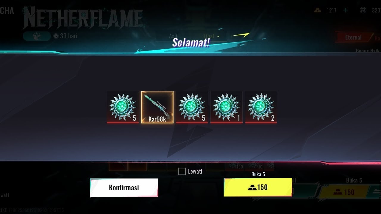 Spin skin eternal kar98k teori 5x