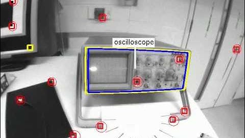 Object tracking with monoSLAM: Oscilloscope Tutorial with features