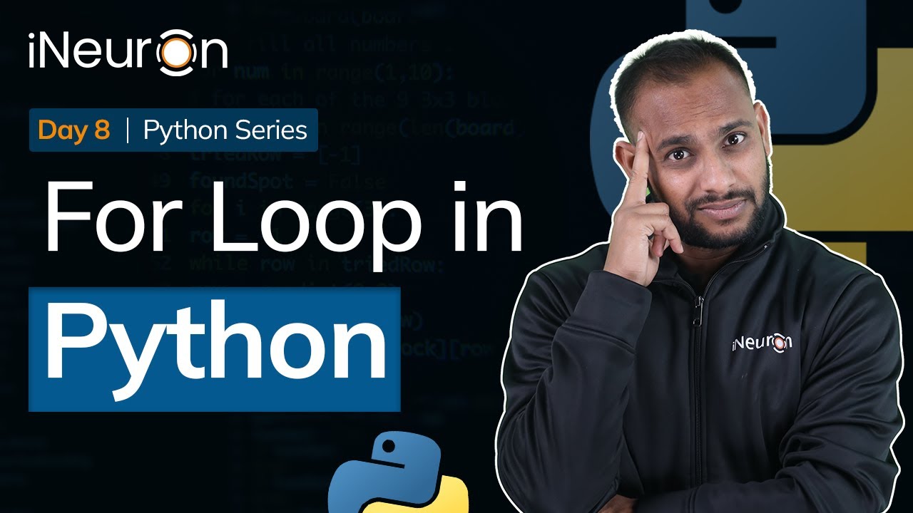 Day - 8 | For loop in Python - Hindi Session. - YouTube