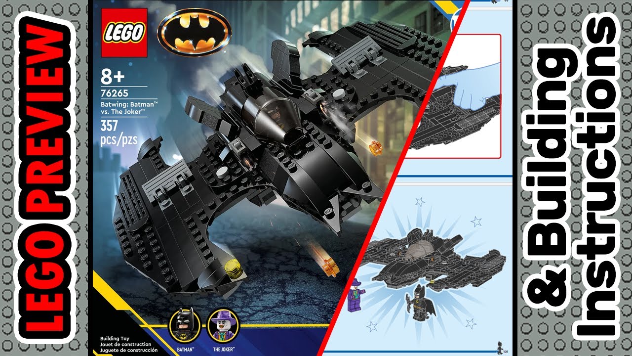 LEGO 76265 Batman 1989 Batwing Batman vs. The Joker