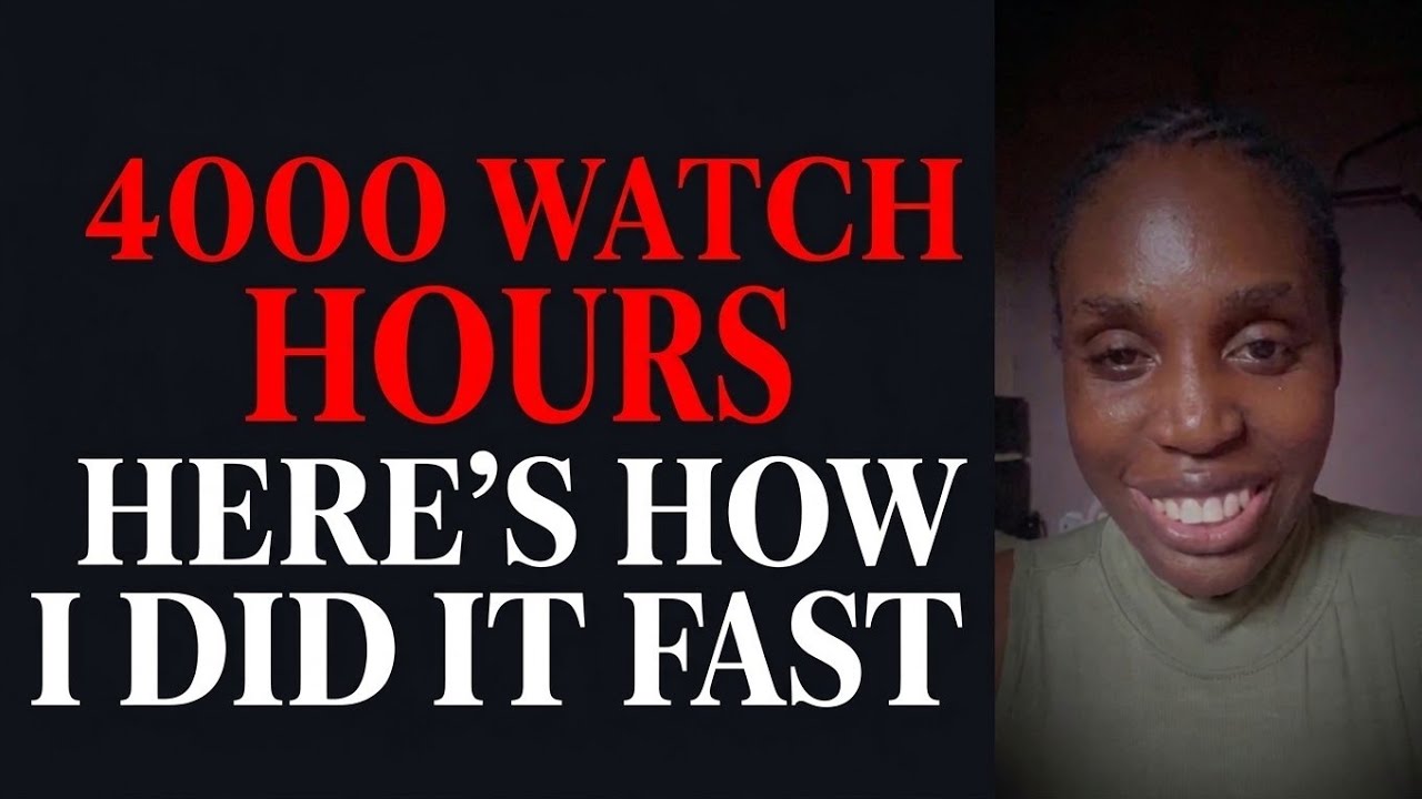 Hit. Watch Hack to Hit 4,000 Watch Hours Step by Step🎉🔥 - YouTube