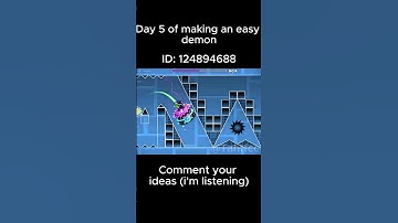 Day 5 of building an easy demon #geometrydash #easydemon #day5 #gd #layout