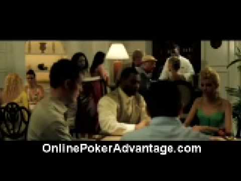 onlinepokeradvantage.com James Bond poker scene from the movie Casino Royale where he wins the criminals car in Hold'Em with a pair of aces. Classic poker scene from incredible film.