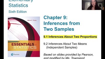 9.1.0 Two Proportions - Lesson Overview, Key Concepts, Learning Outcomes