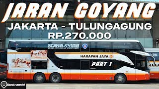 BUS TINGKAT PALING NYAMAN SEJAUH INI | Trip Jakarta - Tulungagung with Harapan Jaya Double Decker screenshot 5