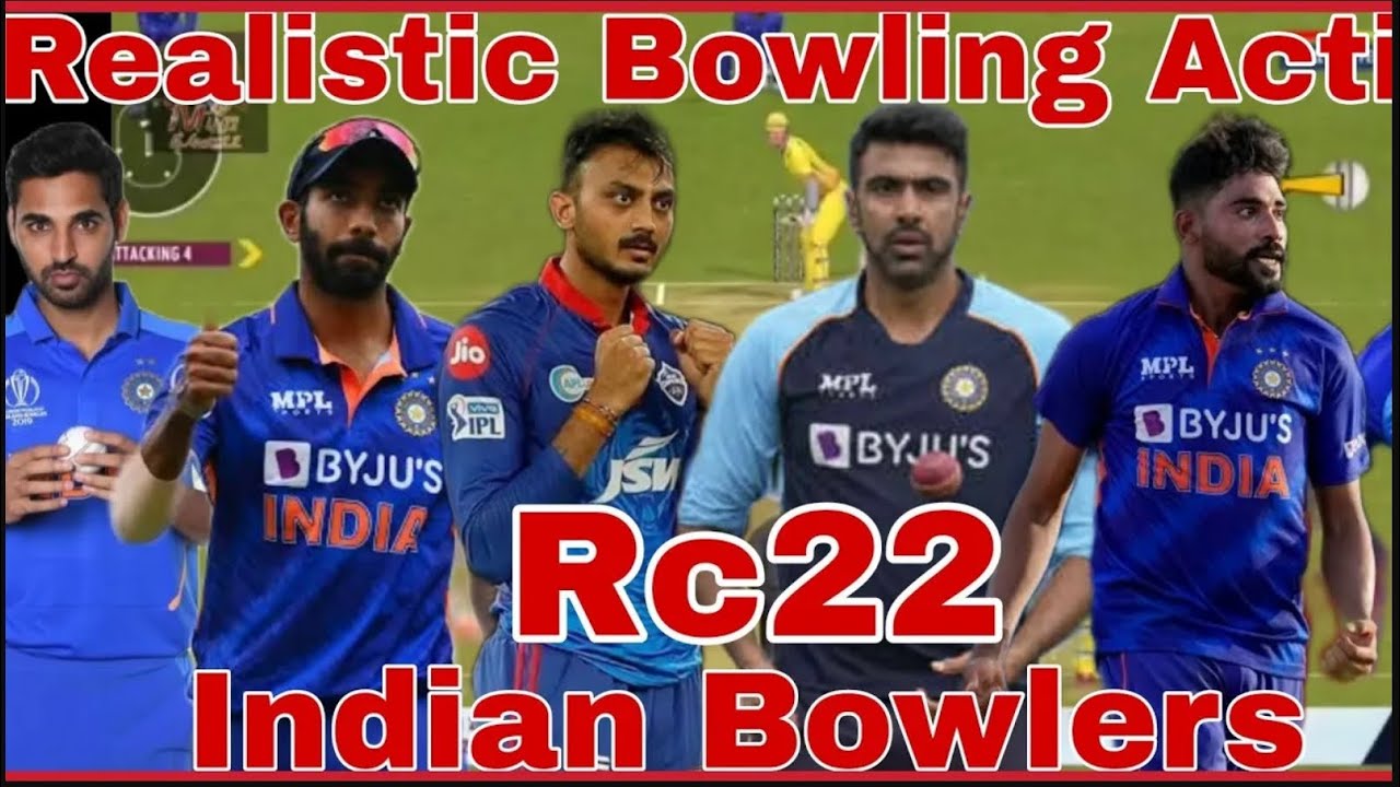 Indian Bowlers Real Bowling Action In Real Cricket 2024 #rc22 #ipl2023 ...