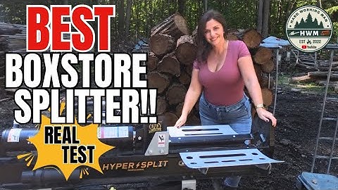 The BEST Box Store Log Splitter on the Market! Fastest Yet!