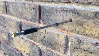 Wall tie replacement #wallties #repointing