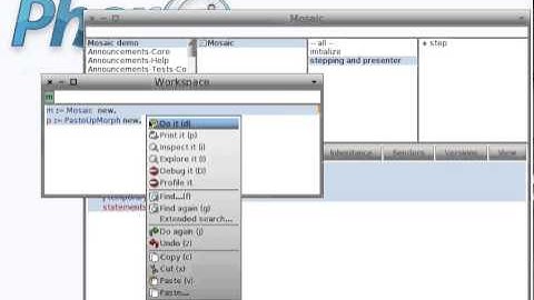 Mosaic by Pharo Morphic