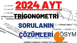 2024 Ayt Sinavi Tri̇gonometri̇ Konusu Çikmiş Sorular Çözümleri̇