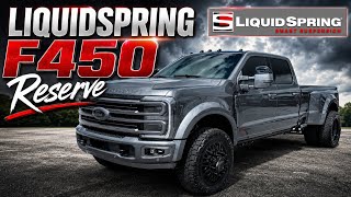 LIQUID SPRING DEBUT 2026 Ford F450 Platinum Plus Reserve-Leveled on 35s FLORIDA Carbonized Gray