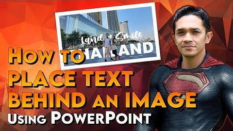 How to Place Text Behind an Image | Microsoft PowerPoint Video Tutorial