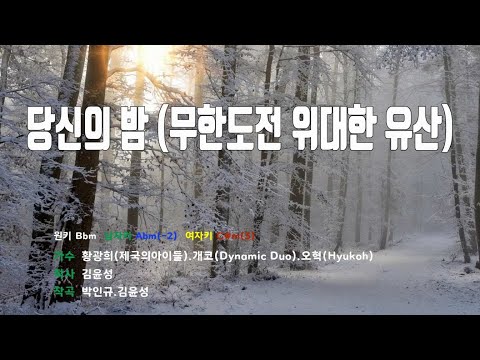 [은성 반주기] 당신의밤(무한도전위대한유산) - 황광희(제국의아이들).개코(Dynamic Duo).오혁(Hyukoh)