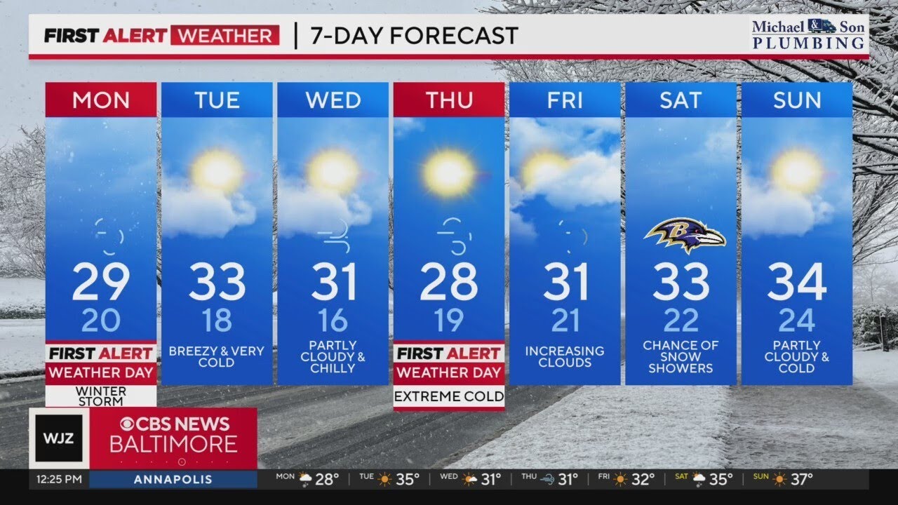 Parts of Maryland under Winter Storm Warning as snow, freezing ...
