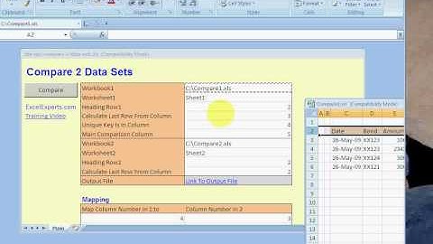 ExcelExperts.com - VBA Tutorial - Compare 2 Data Sets