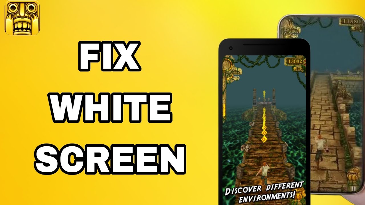 How To Fix And Solve White Screen On Temple Run App | Final Solution ...