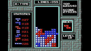 NES Tetris PAL PB 631,055 points