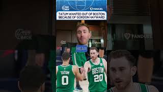Gordon Hayward Reacting Jayson Tatum Wanted Out Of Boston Because Of Him