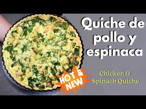 Receta Quiche De Espinacas Y Pollo
