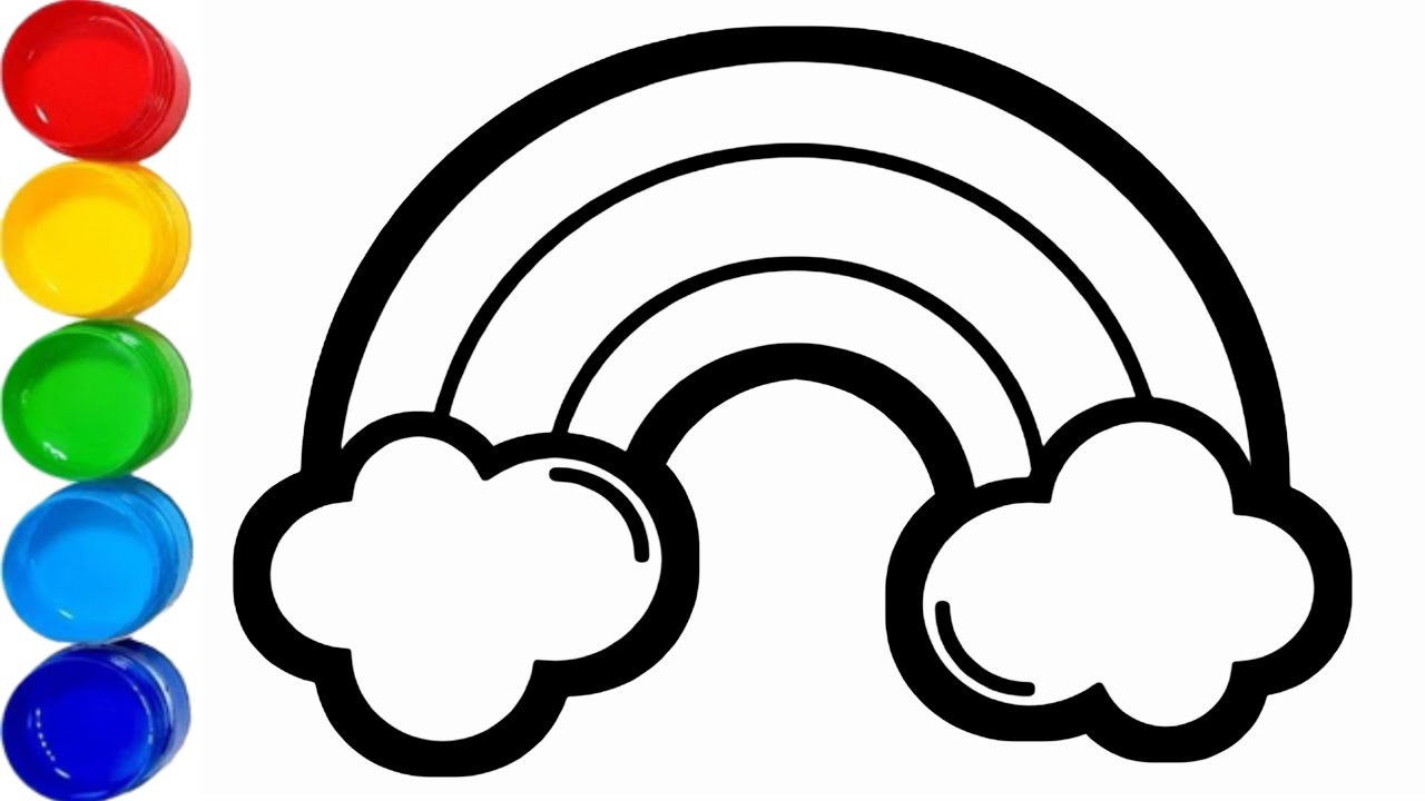 Rainbow🌈Drawing, How To Draw A Rainbow Drawing, Rainbow Kaise Banate ...