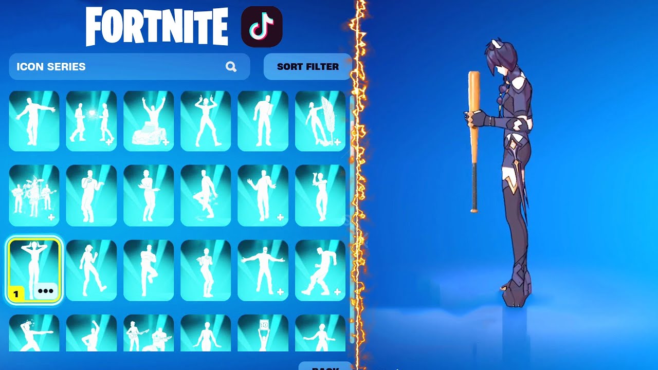 All Icon Series Emotes & TikTok Dances in Fortnite! 