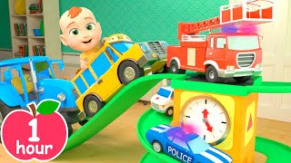 Hickory Dickory Dock Vehicles Song | Newborn Baby Songs & Nursery Rhymes