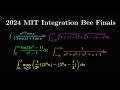 Solving all the integrals from the 2024 mit integration bee finals