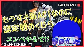 『ヴァロラント』コンペ…認定戦終わらせる💪ソロは怖い💦鯨夢かいしVTuber🐋💤(げいむかいし)【VALORANT】#鯨夢start