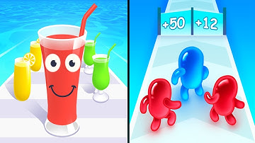 JOİN BLOB CRASH🆚JUICE RUN, AlL Levels İOS Gameplay NEW UPDATE..!!