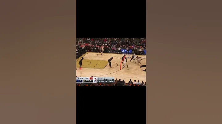 Scottie Barnes goes under a ball screen he has roo...